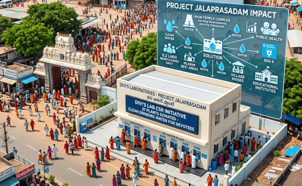 Divi’s Lab Donates ₹6.34 Cr RO Water Plants to Bhadradri Temple